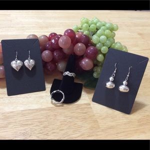 Sterling Silver lot earrings and rings